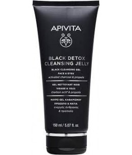 APIVITA BLACK DETOX CLEANSING GEL FACE AND EYES 150ML